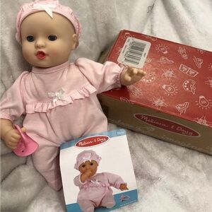 Melissa & Doug Soft Pink Baby Doll with Accessories